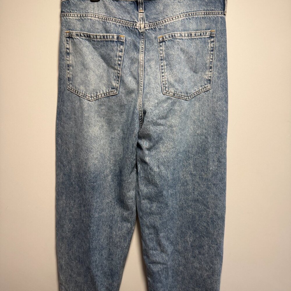 GAP High Rise Crossover Barrel Jeans 32 T - Picture 5 of 9